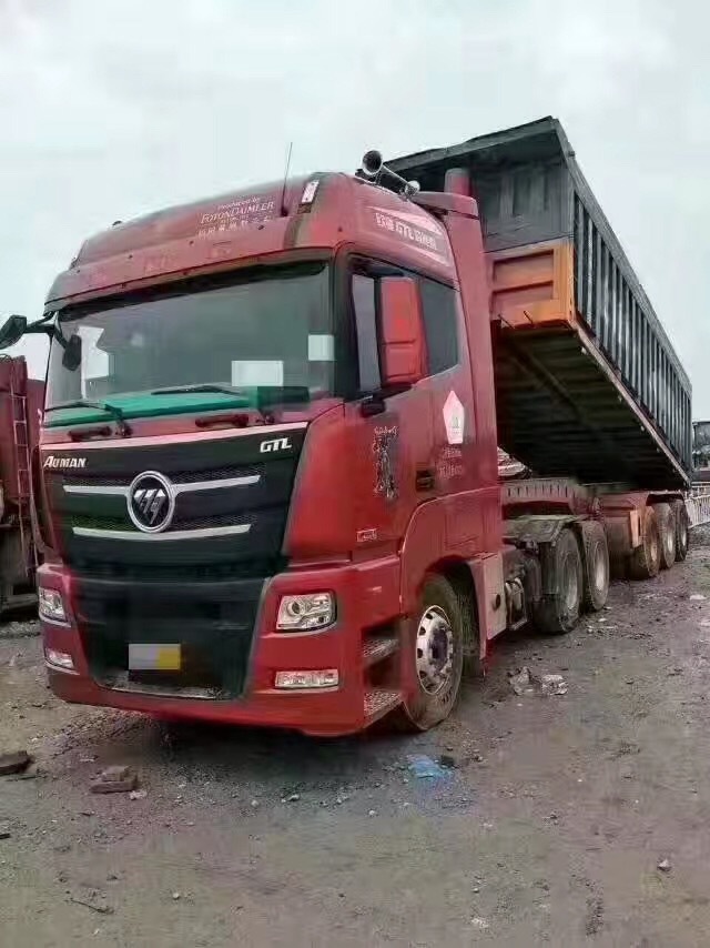 高安二手货车欧曼国四460马力8米自卸翻斗车