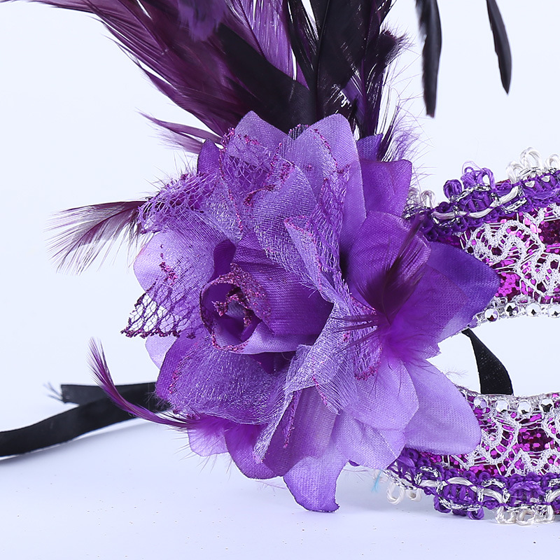 Feather Mask Blue