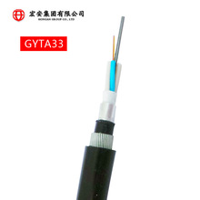 GYTA33室外光纜防水鎧裝層絞式室外通信電纜線光纖光纜線96芯