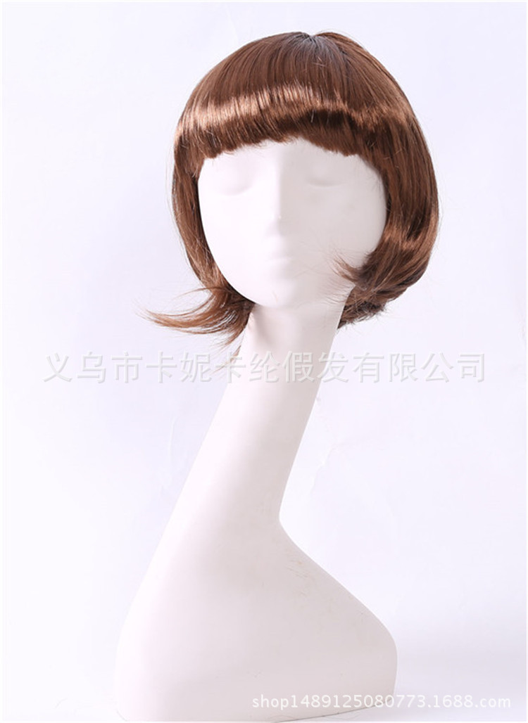 Estudiantes de escenario Bobo cabeza nueva moda fiesta fiesta damas peluca corta