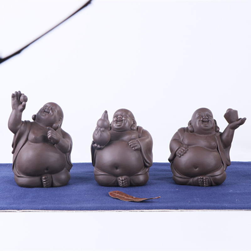Manufactor Direct selling Maitreya Buddha Cinnabar Tea darling manual Boutique tea set Tea Play tea tray Decoration Special Offer