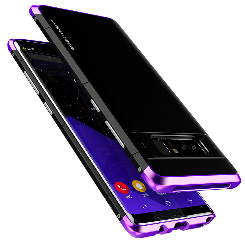 GINMIC Shield Aluminum Metal Frame Hard PC Back Cover Case for Samsung Galaxy Note 8