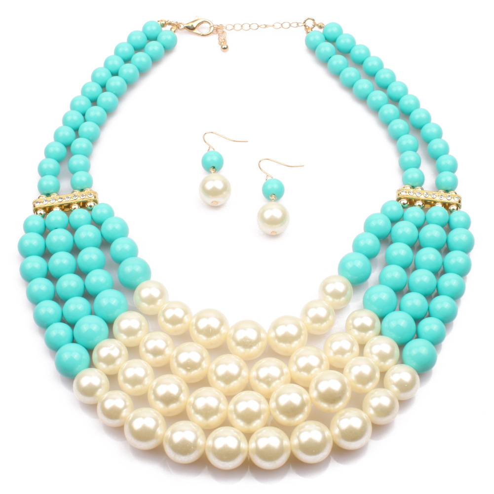 Occident and the United States Resinnecklace (red)NHCT0064-red