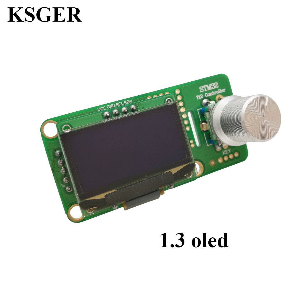 Ksger pantalla grande T12 DIY Estación de soldadura panel Control cabeza STM32 OLED 2,1 s reparación del teléfono móvil ordenador