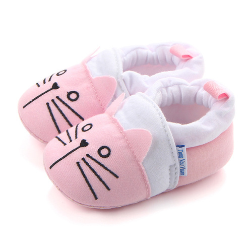 Spring and Autumn New Style Cute Baby Non-Falling Shoes Foreign Trade Soft Sole Non-Slip Baby Toddler Shoes 0758