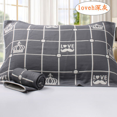 棉加大四季透氣加厚通用布藝枕巾壹對價格批發壹件代發吸汗