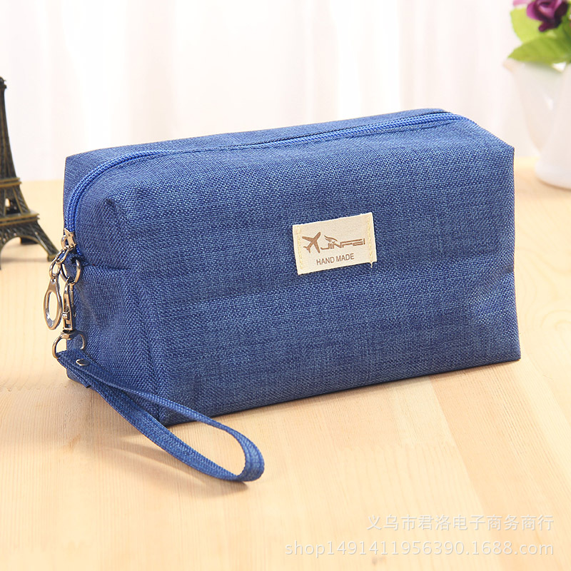 Fábrica al por mayor bolsa de cosméticos de gran capacidad coreana bolsa de almacenamiento de viaje portátil bolsa de lavado de regalo impermeable logotipo imprimible