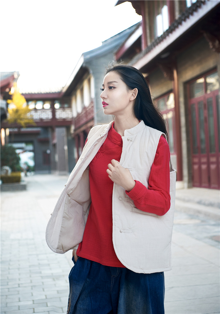 Gilet femme NIAN BAIXIU SPINNING en Chanvre - Ref 3316222 Image 35