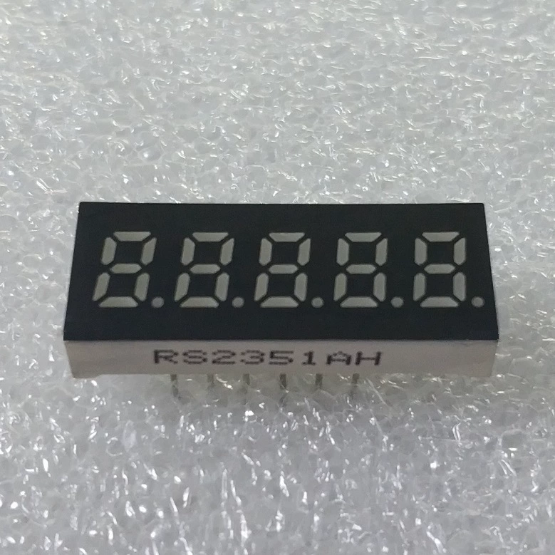 0.23 дюйма 5-символьная цифровая трубка (28×11×5 мм)