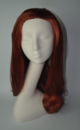 Estilo europeo y americano cos / party peluca popular fiesta cubierta de cabeza de fábrica cabello liso