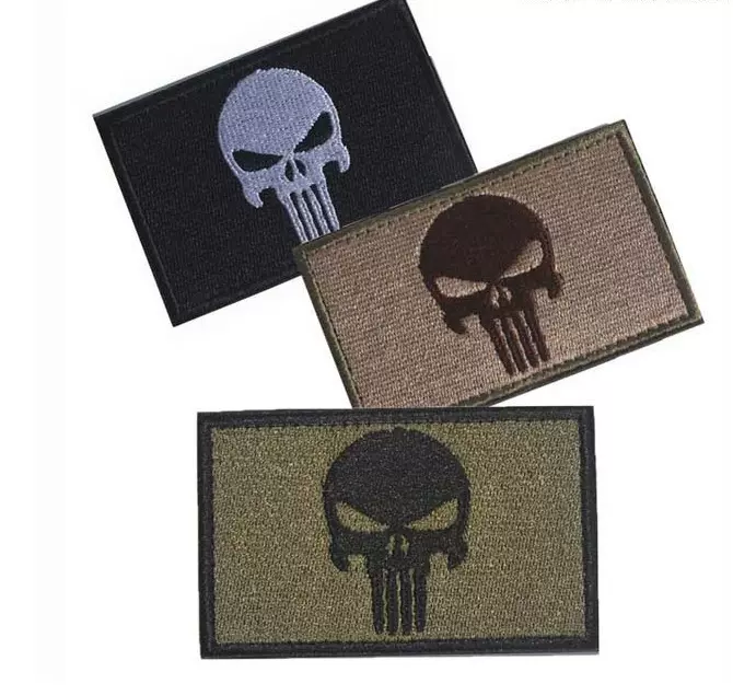 军迷款 刺绣魔术贴臂章 麦迪克风布标 高 品质满绣迷彩配饰