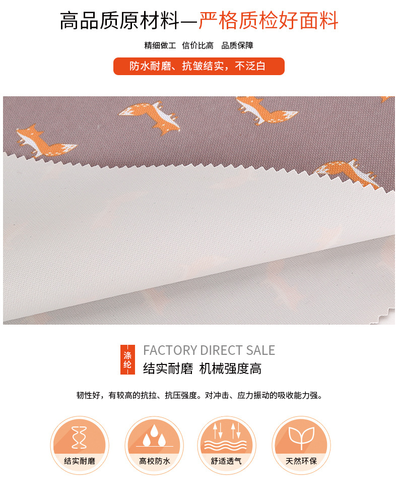 Factory direct sales of thickened and encrypted 600D Oxford fabric, calendered fabric, high-strength pvc rainproof fabric, luggage and tent fabric detail image 3