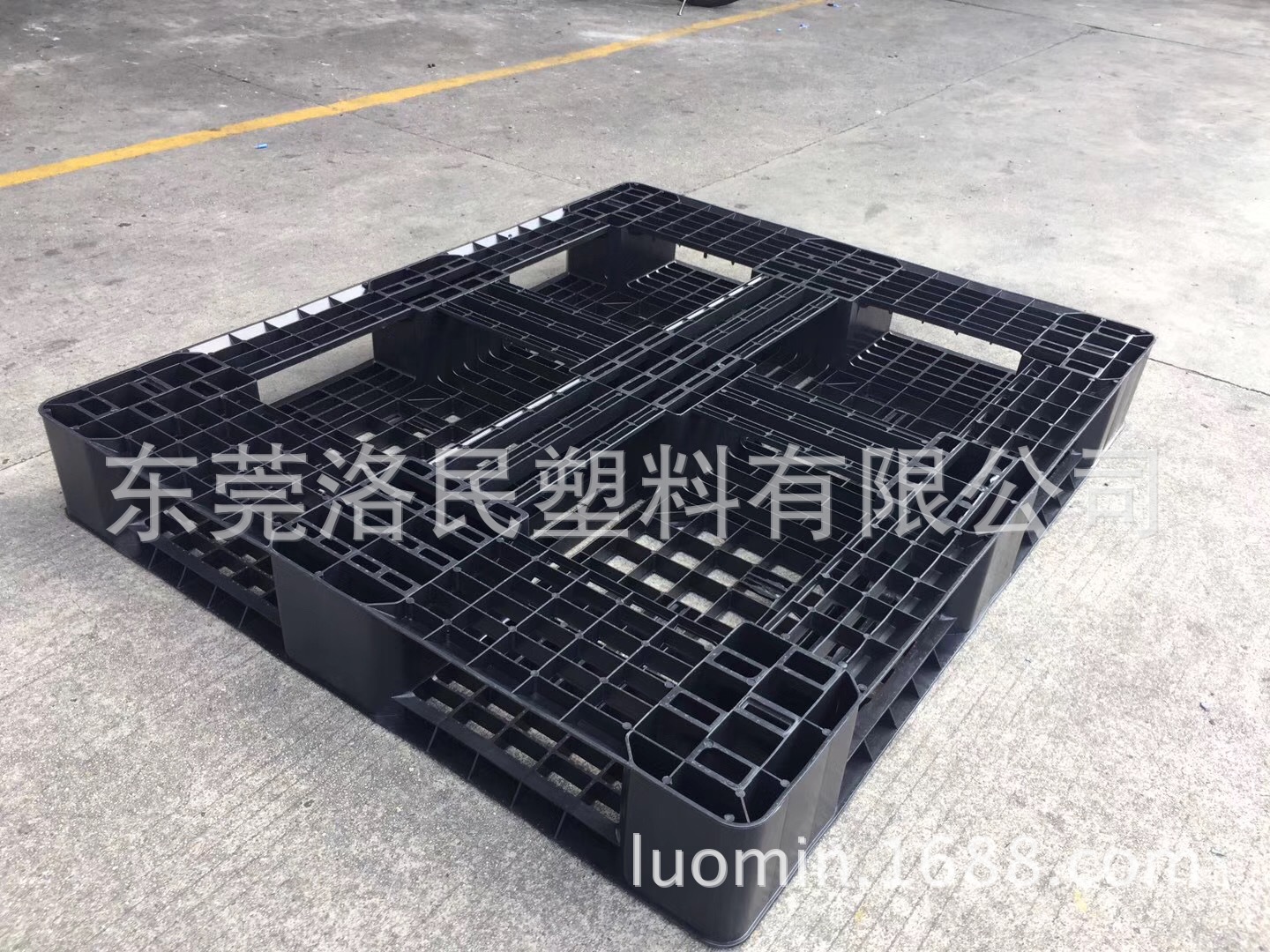 防静电塑料托盘 1210网格田字货架叉车托盘 黑色塑料托盘塑料卡板