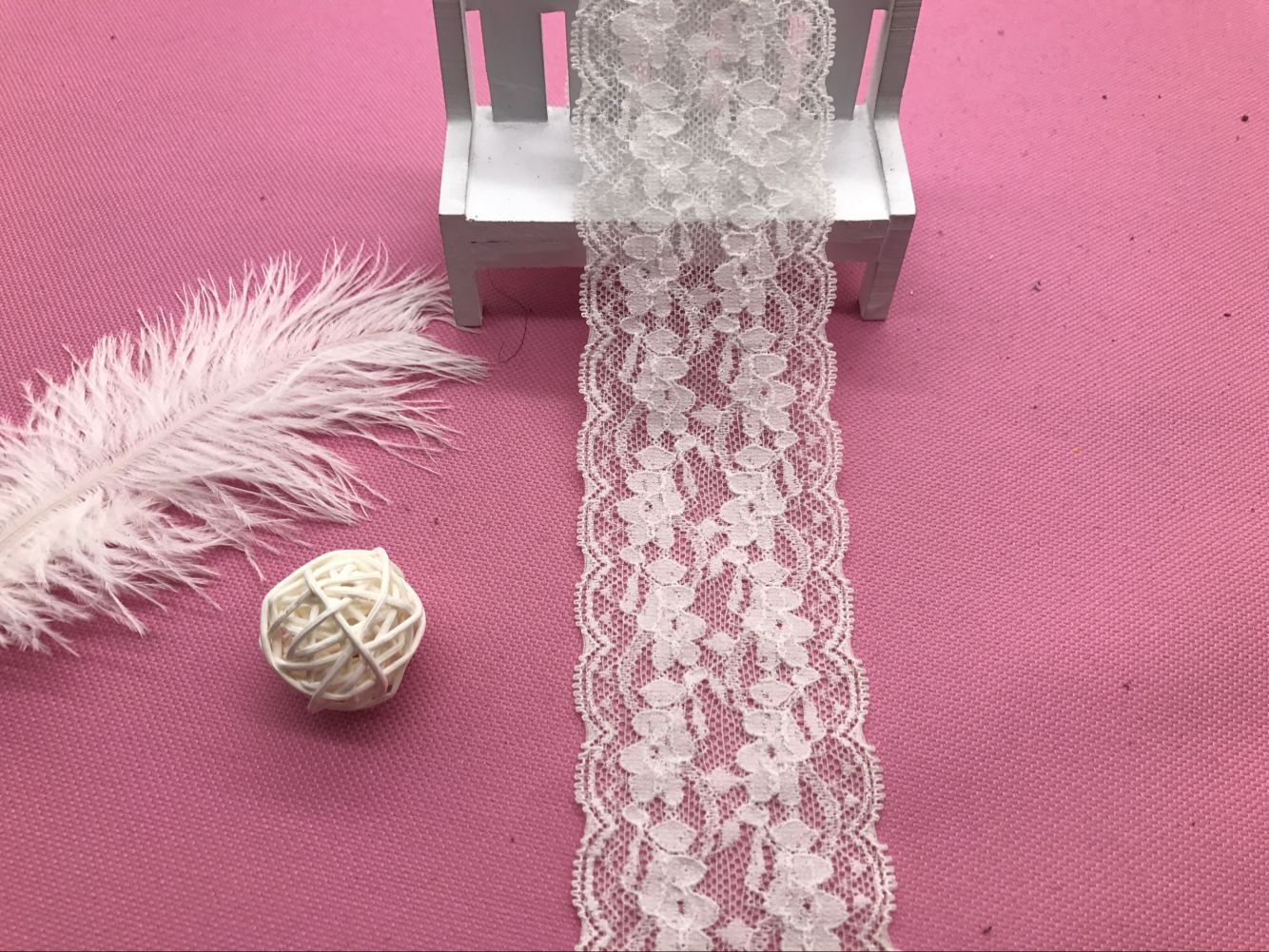 义乌氨纶弹力花边厂家直销长期现货供应9007# 宽度6CM