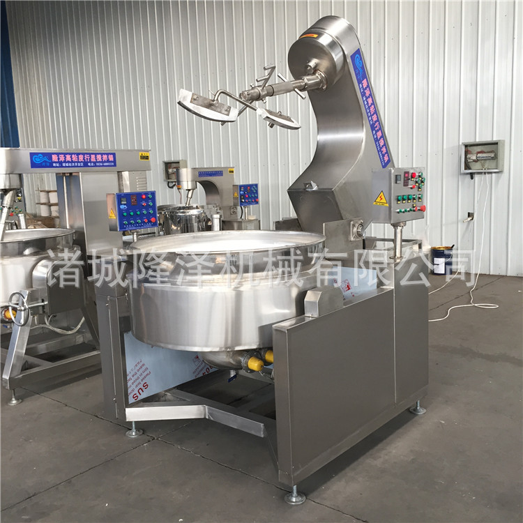 大型饴糖炒糖机器 琥珀核桃仁挂糖油炸设备