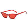 Sunglasses, trend retro glasses solar-powered, plastic hinge, cat's eye