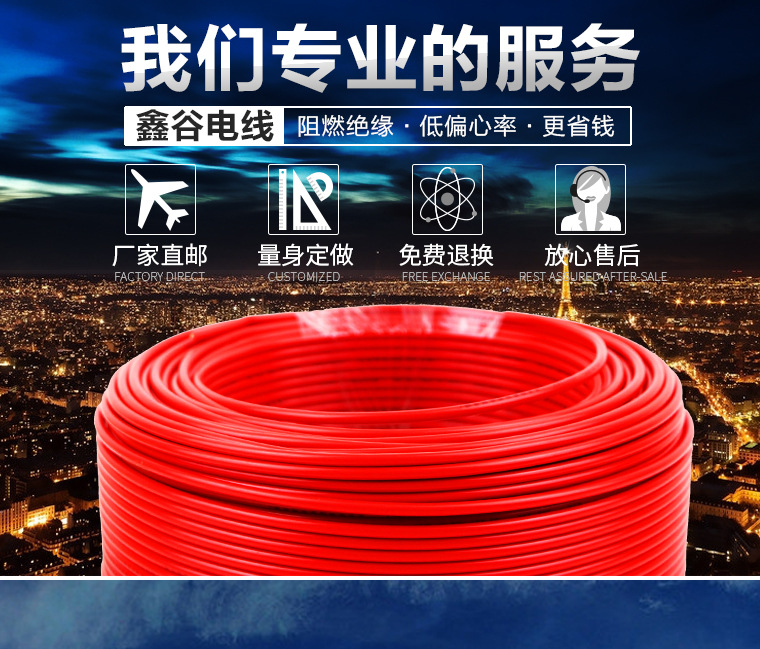 电线,单芯股线,电源线