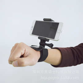适用于gopro手腕带加手机夹 运动 小蚁fusion户外运动摄像机相机