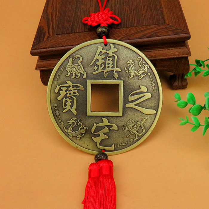 Big copper protective amulet