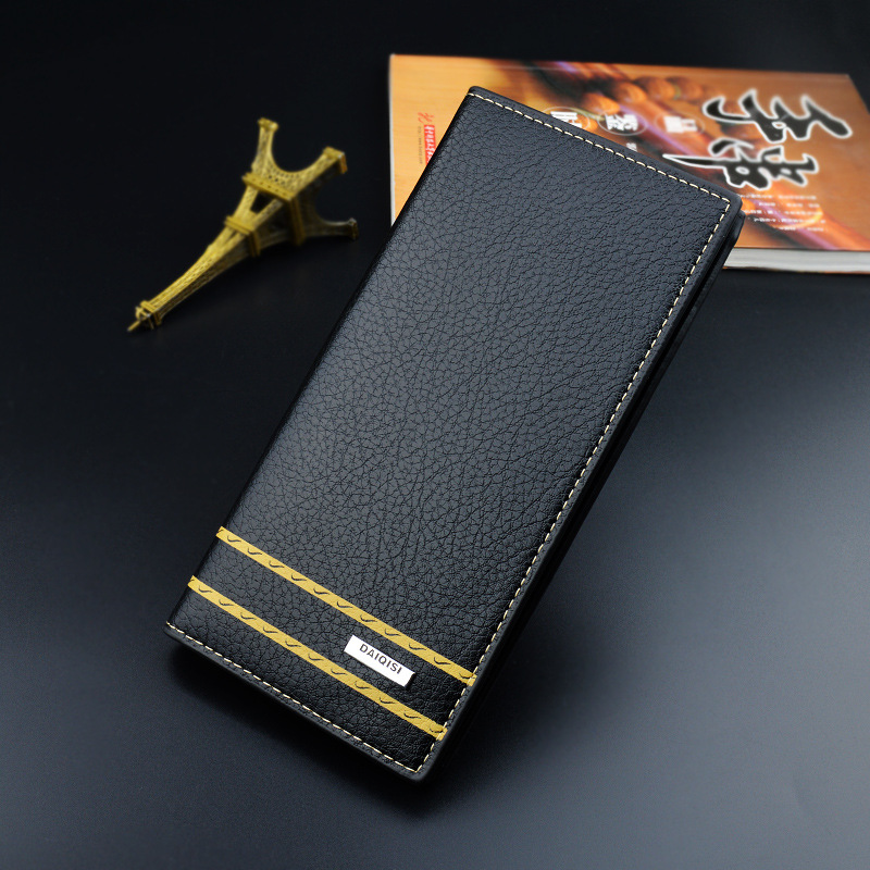 New Men's Wallet Men's Long Money Clip F...