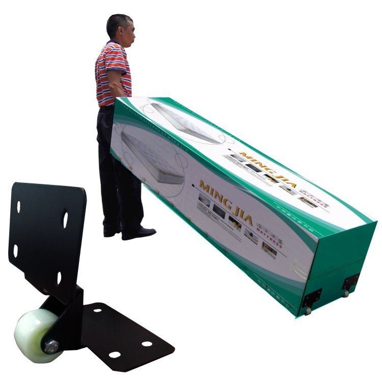 陈列柜展示柜包装机械包装大纸箱万向轮压缩床垫嵌入式脚轮