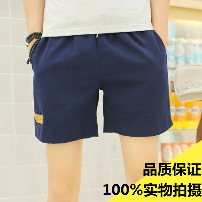 Thin shorts men's couple beach pants sports running fitness quarter pants men's hot pants three pants shorts men's cotton pants