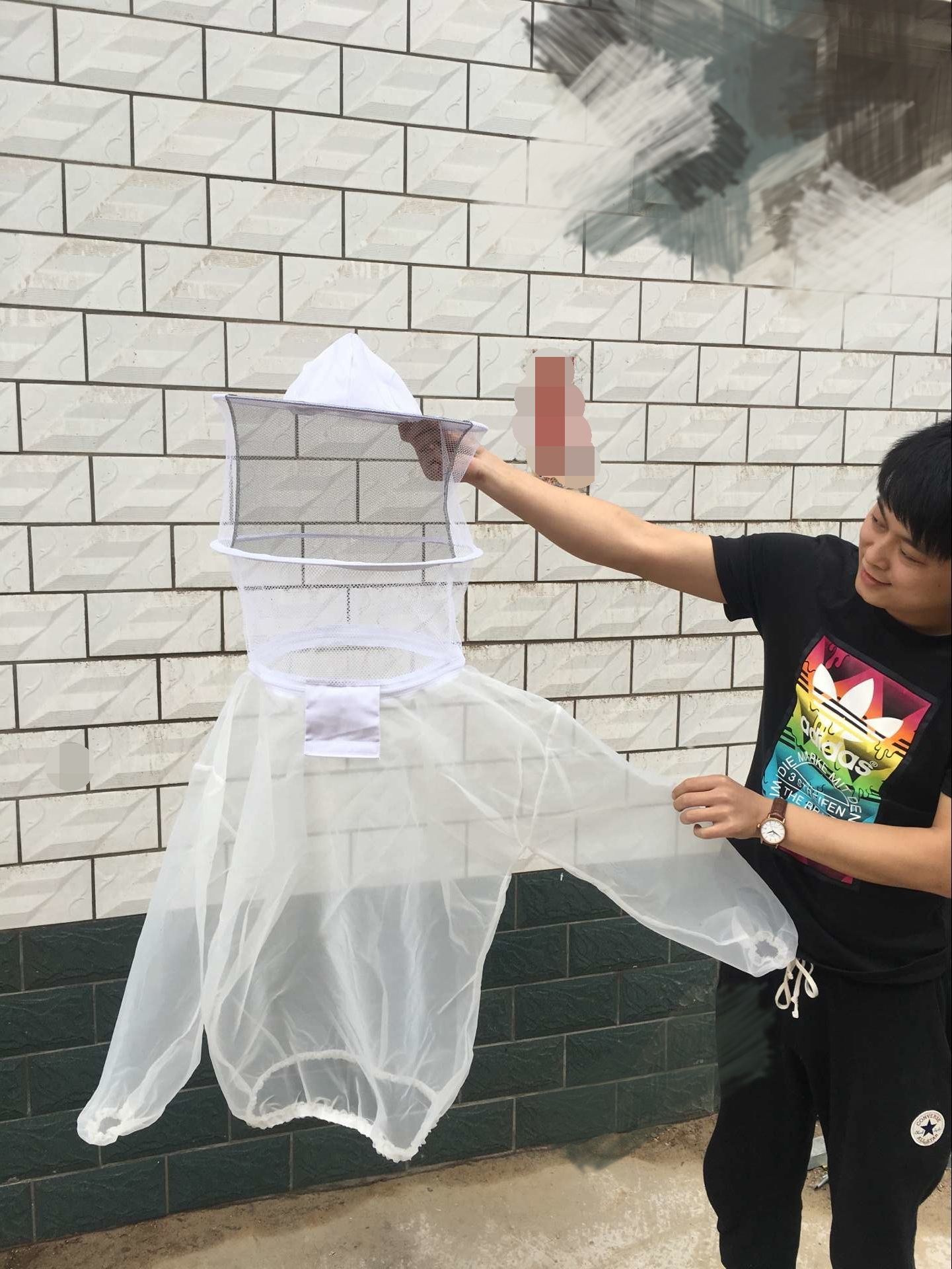 养蜂服 紧边防晒透气防蜂衣 防蜂服 质量保证 养蜂用品 韩式蜂衣