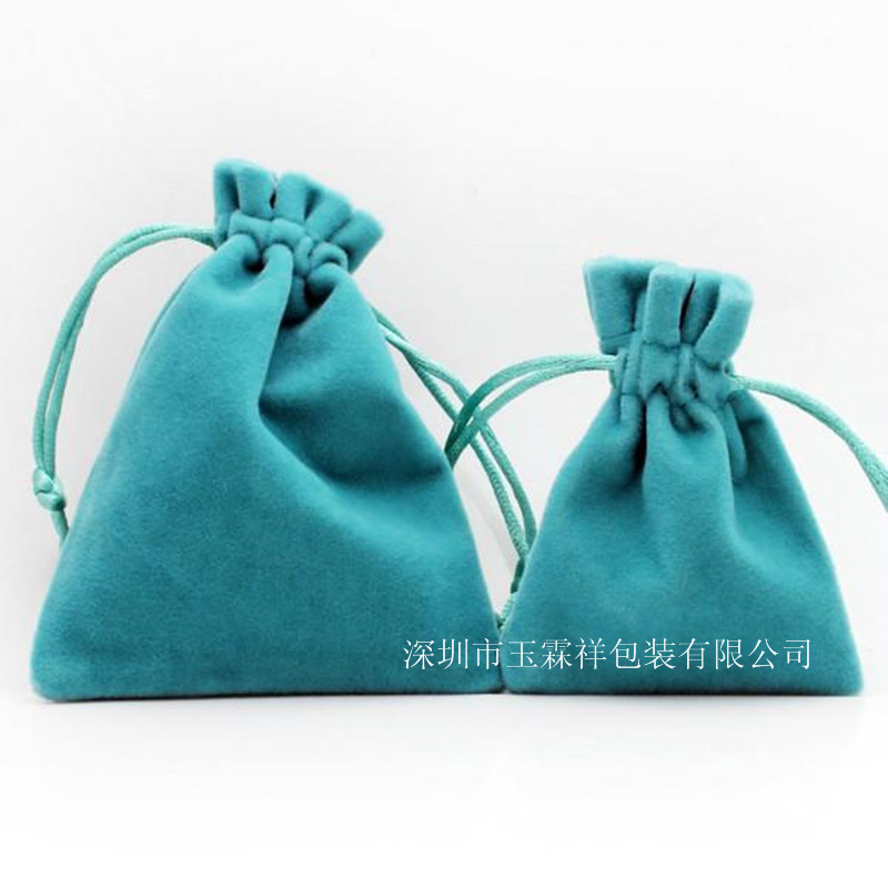 厂家供应绒布束口袋精致绒布热转印饰品收纳袋