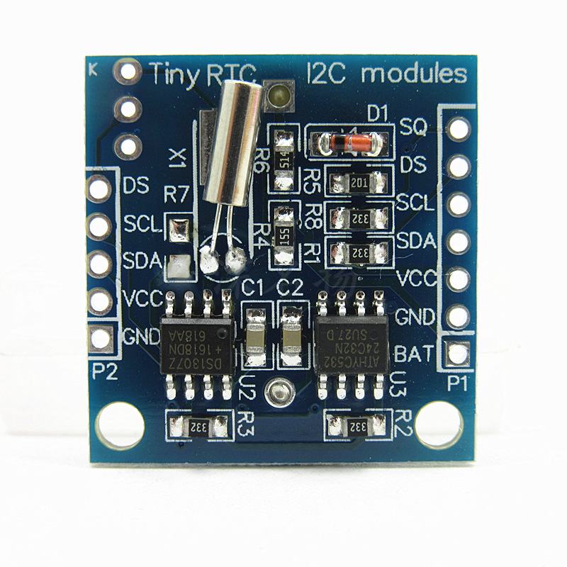 Tiny RTC I2C 24C32存储器 DS1307时钟 时钟模块 带电池-阿里巴巴