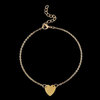 Fashionable sexy ankle bracelet heart shaped heart-shaped, European style, simple and elegant design, wholesale