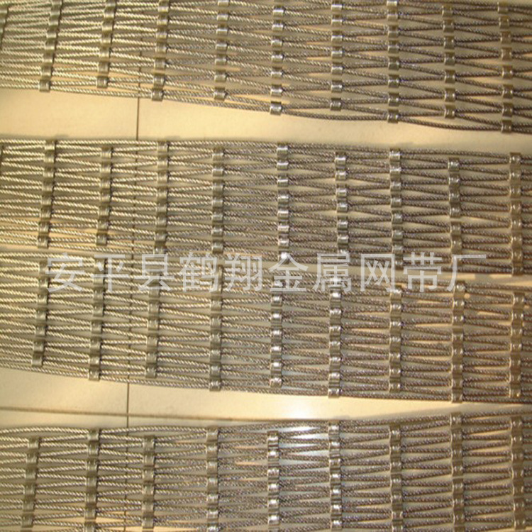 厂家定做316不锈钢绳网 钢丝绳编织网绳动物园保护网围网