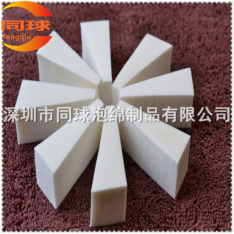 厂家直销 25*10MM白色美甲三角渐变海绵 美甲渐变海绵块,优质