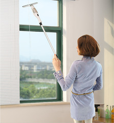 電動自動吸水擦玻璃器家用伸縮杆搽高樓玻璃刮刷清潔清洗窗戶工具