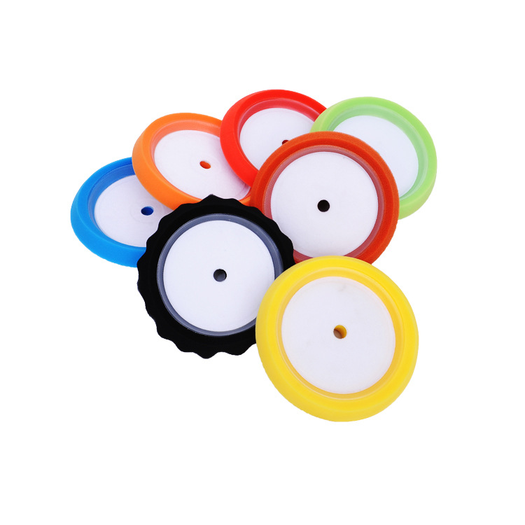 汽车抛光粗中细凹型自粘海绵轮 碟型打蜡海绵抛光盘厂家直销