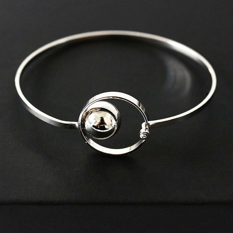 Elegant Fashion Circle Ball Geometric Bracelet Metal Unisex Bracelet