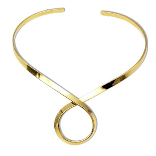 European and American jewelry geometric irregular metal punk exaggerated collar short glossy necklace AliExpress explosion