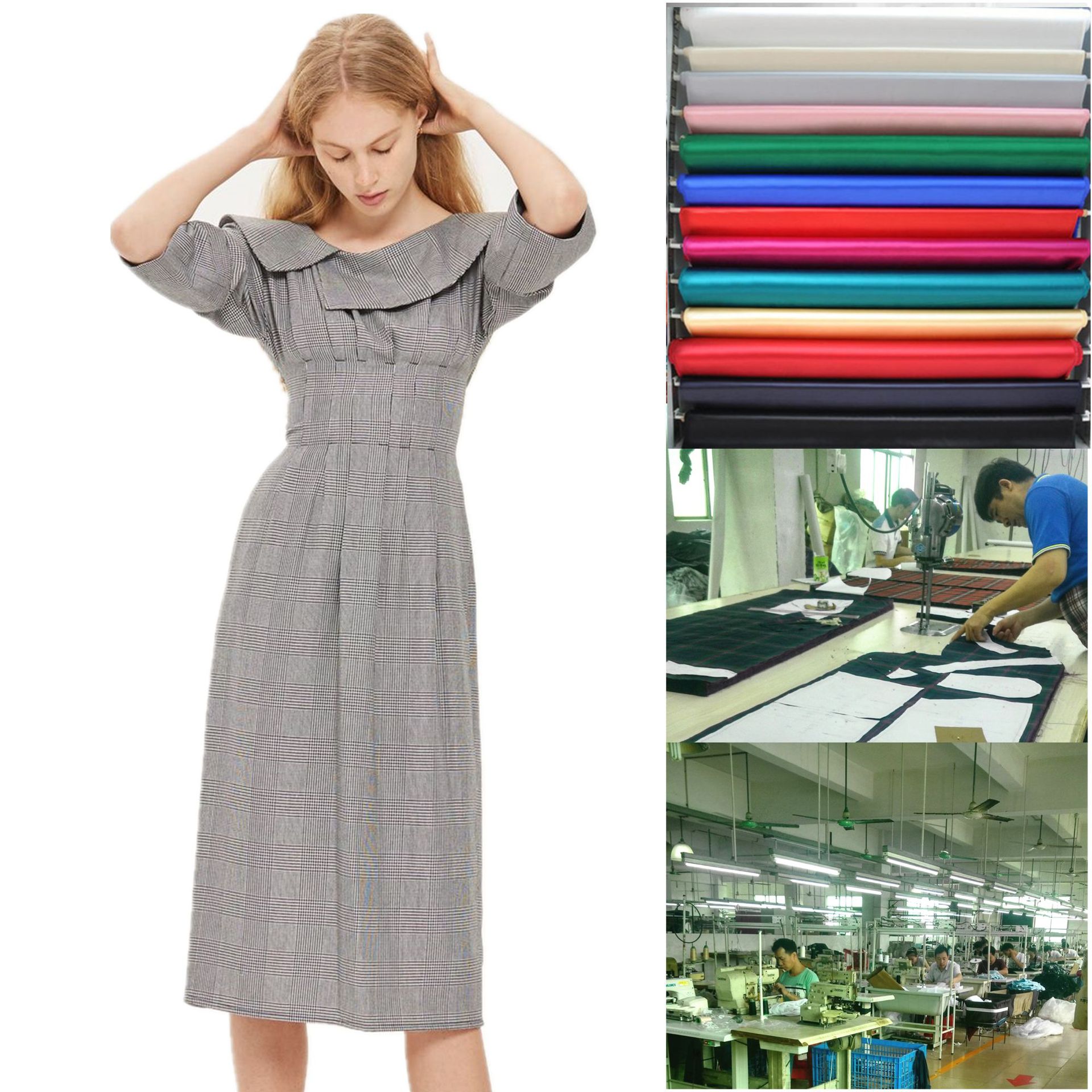 Strength factory clothing Boutique Small quantities Produce customized Woven Chiffon Polyester fiber skirt OEM