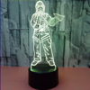 New firefighters Yayli 3D illusion light visual stereo light touch 3D light color gradient small night light