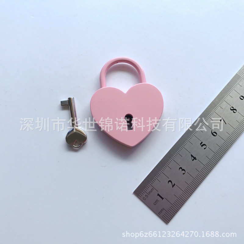 粉色心形锁 (7)