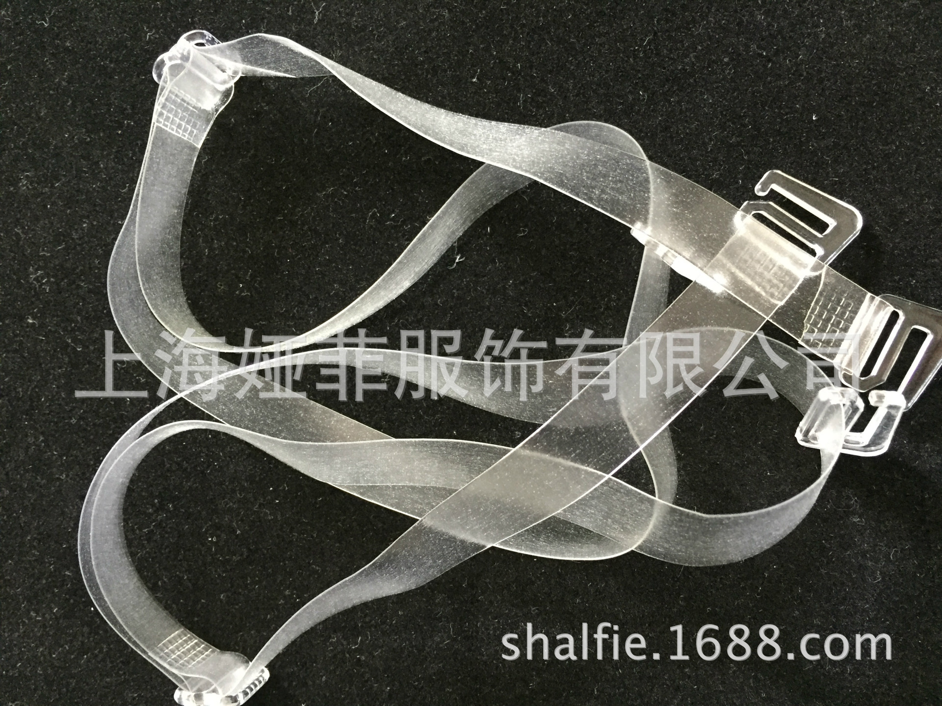 Shanghai Customized 10mm springback deformation Scrub transparent tpu invisible Underwear Shoulder strap