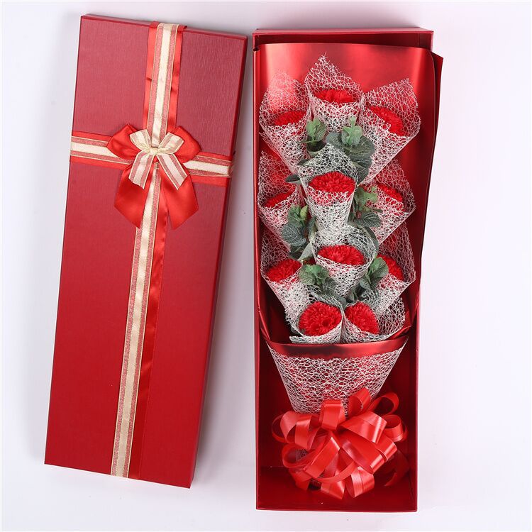 包网纱 康乃馨 11朵红