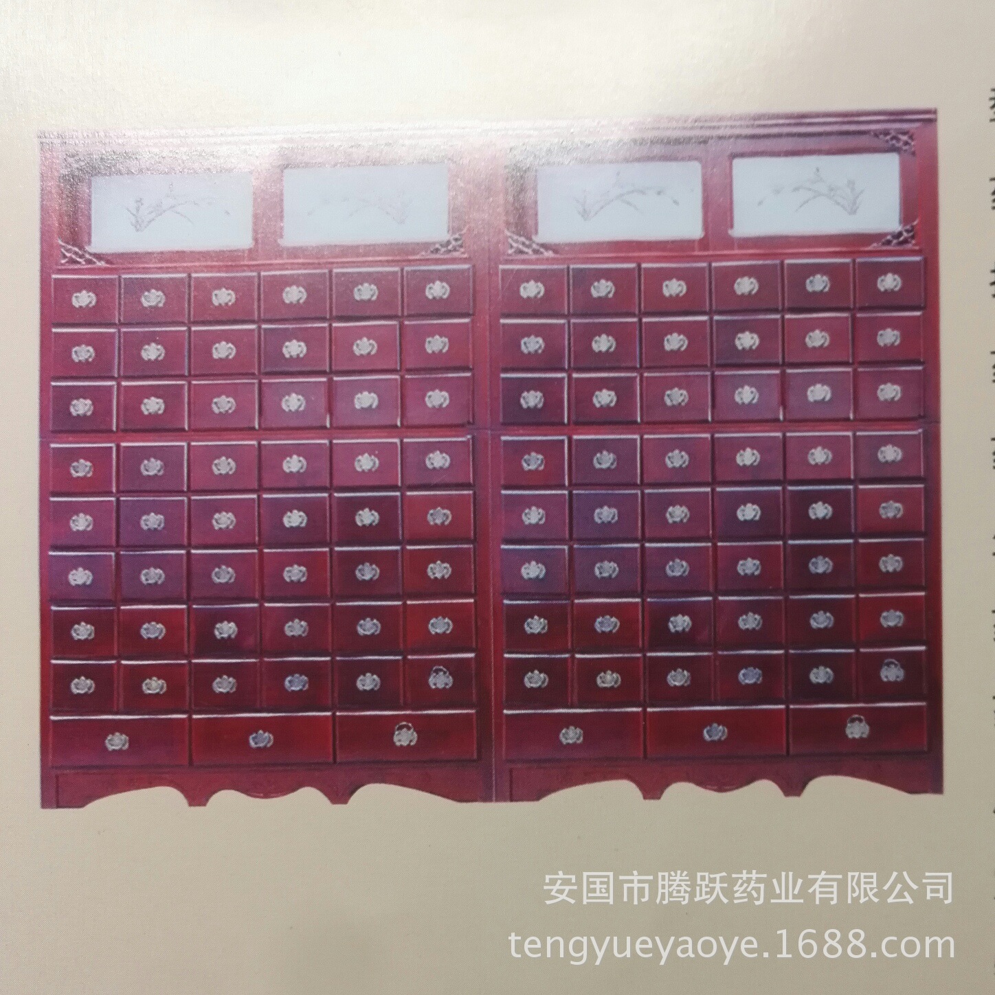 Traditional Chinese Medicine Cabinet Solid Camphor Pine Wood Apothecary Herb Drawer Unit 1700x600x2150 cm key features