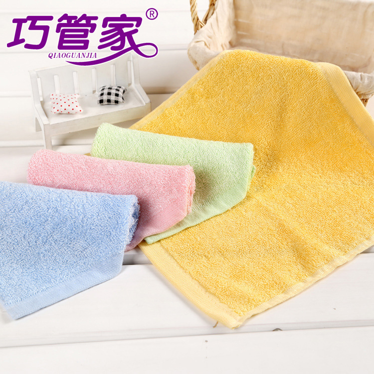 Bamboo fiber White small square towel baby baby maternal and infant store kindergarten absorbent small towel 25*25