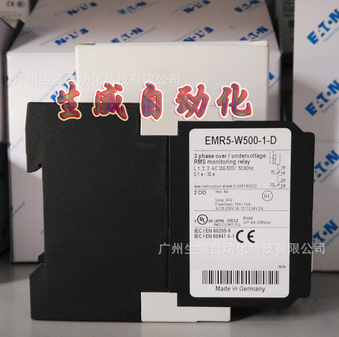 EATON 穆勒EMR5-W500-1-D相序继电器，原装正品现货