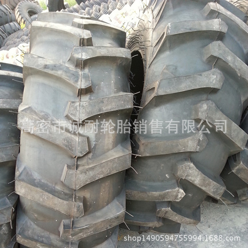 直销 15-24 小麦玉米收割机轮胎 R-1人字花纹 农用轮胎 全新