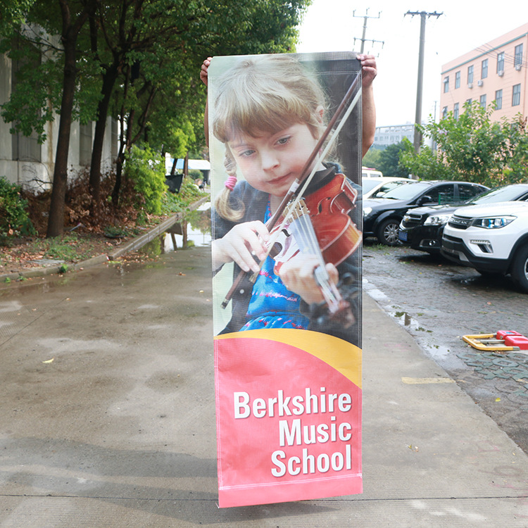 彩色半透网眼布网格布定制挂画户外展览展示