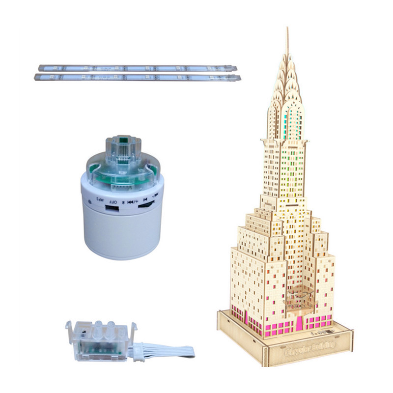 Деревянный конструктор, игрушка, колонки, подарок на день рождения, 3D, bluetooth