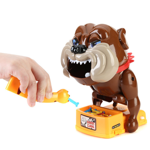 Creative biting hands, careful vicious dog, electric vicious dog biting people and stealing bones, parent-child interactive game, trick toys