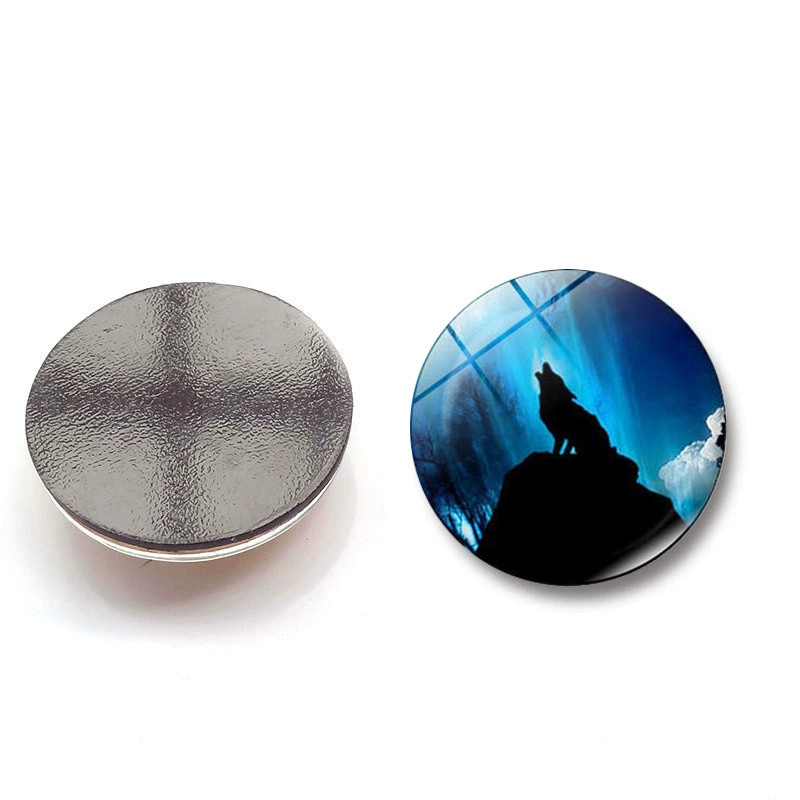 Glass round magnetic fridge magnet, 25mm