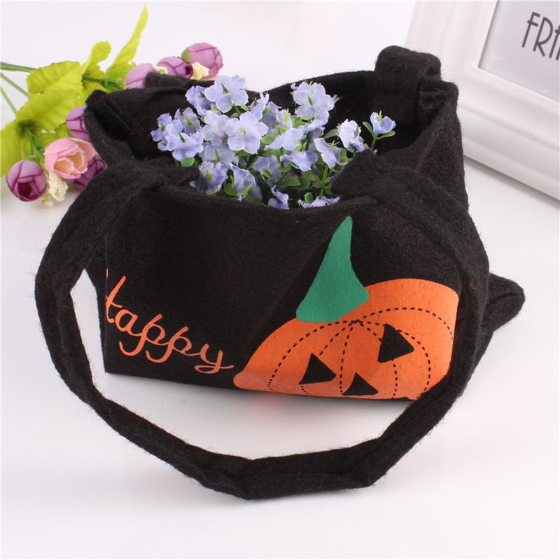 Halloween bolso no tejido portátil fantasma Festival regalo de los niños bolsa de dulces accesorios de Halloween Bolsa De fábrica al por mayor